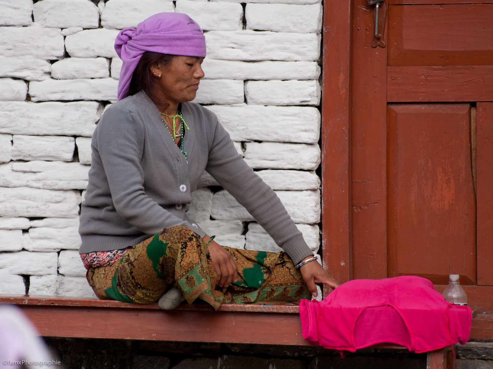 Chhomrong, Népal, Personnage, Sanctuaire des Annapurnas (Famx40d11_6404)
