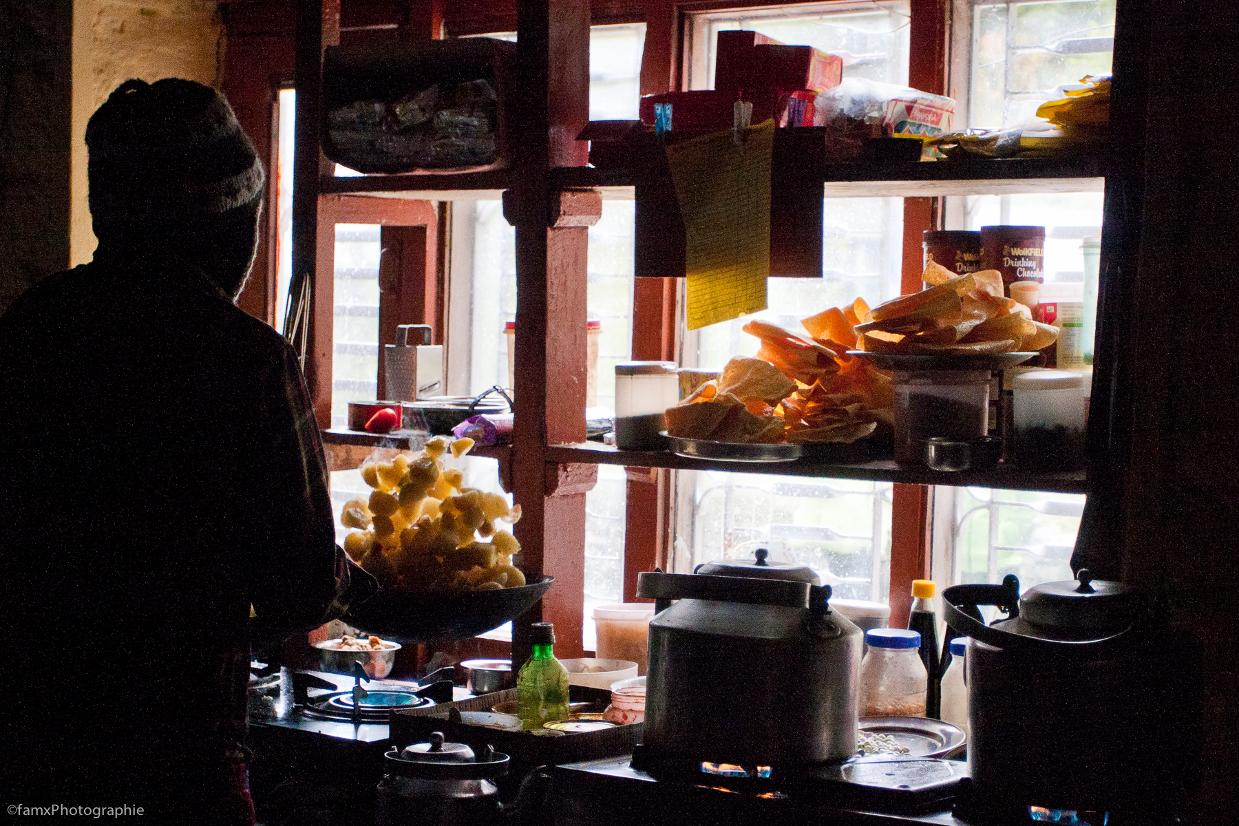 Cuisine, Himalaya Hotel, Népal, Sanctuaire des Annapurnas (Famx40dd11_5386)