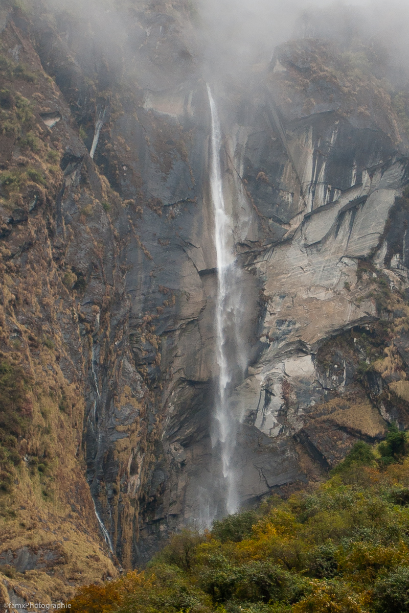Cascade, Eaux, Népal, Sanctuaire des Annapurnas (Famx40dd11_5388)