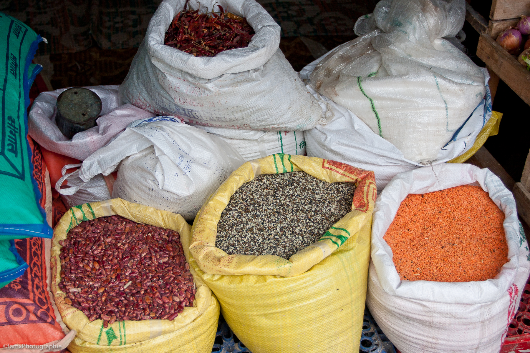 Birethanti, Marché, Népal, Sanctuaire des Annapurnas (Famx40dd11_6224)