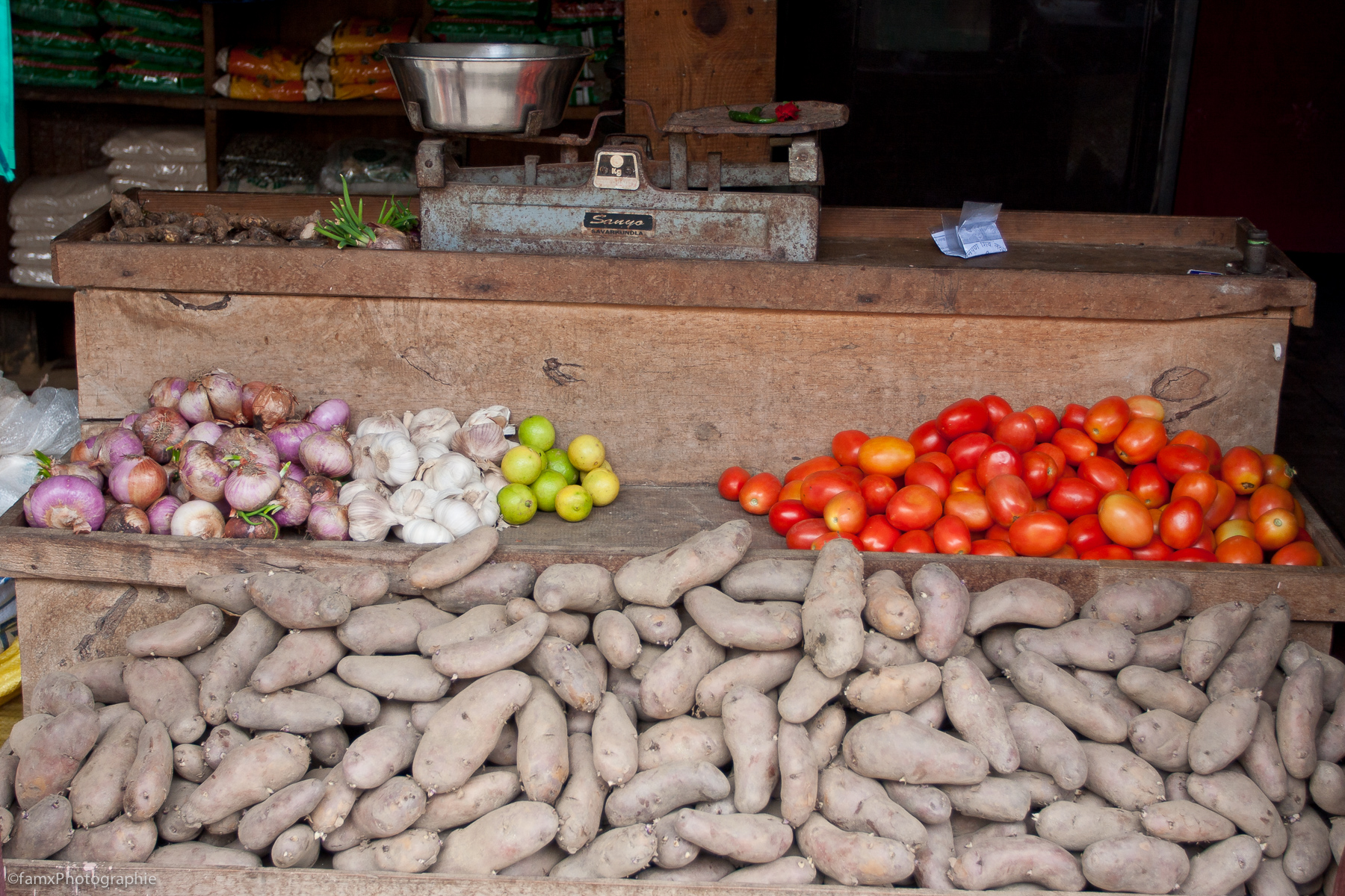 Birethanti, Marché, Népal, Sanctuaire des Annapurnas (Famx40dd11_6225)