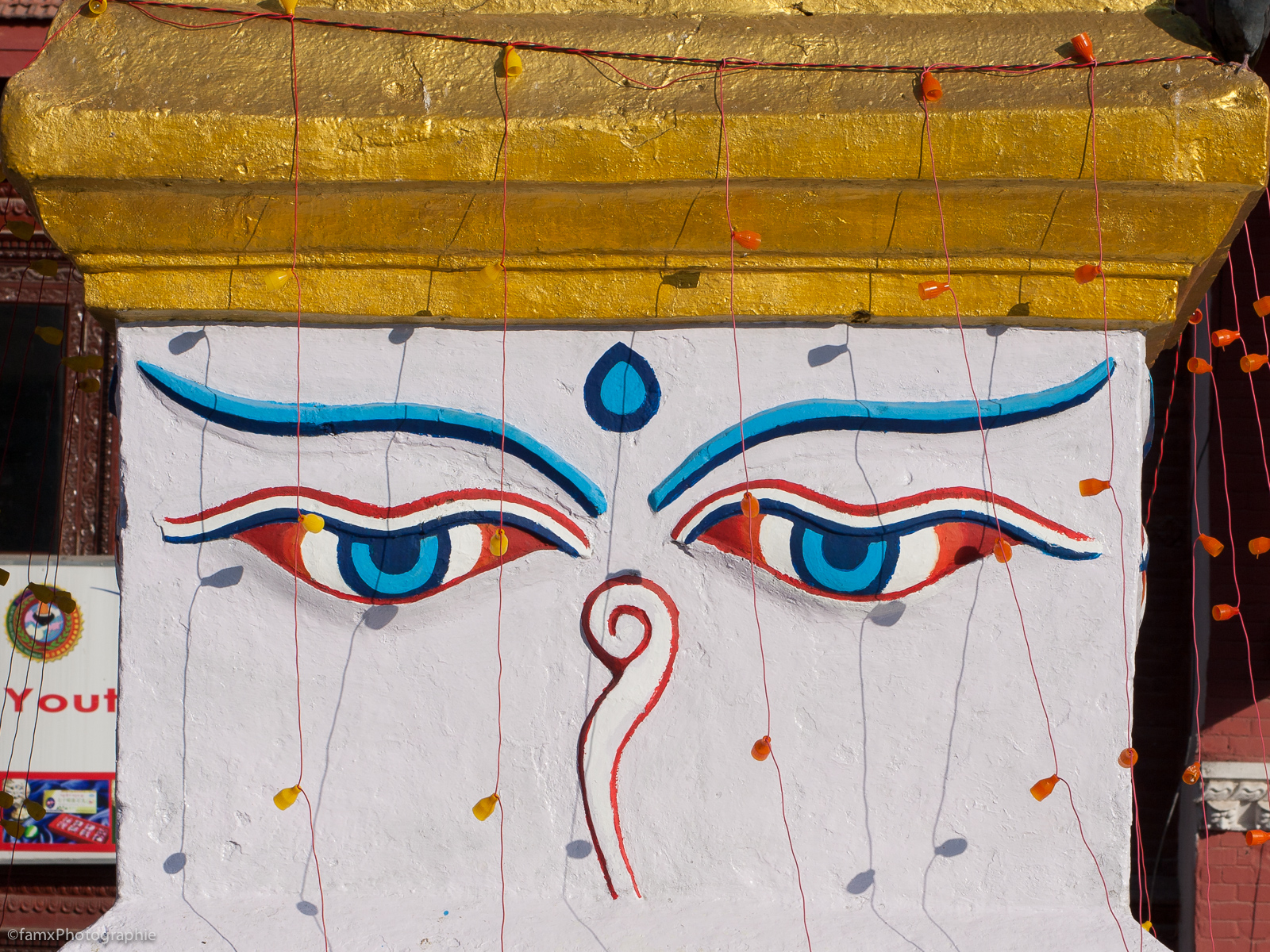 Népal, Stupa de Bodnath, Temple (Famx40d11_7495)
