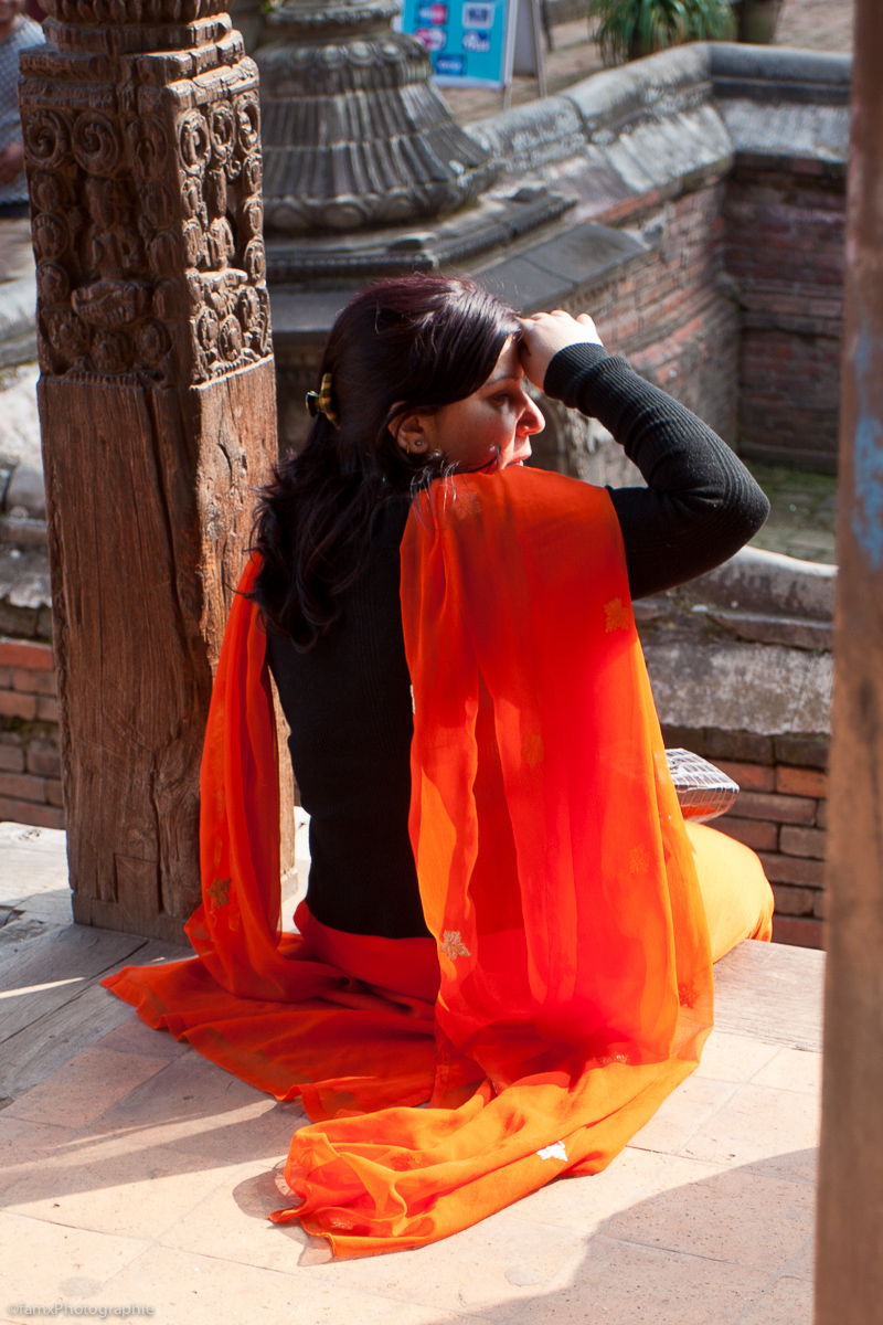 Bhaktapur, Népal, Personnage (Famx40dd11_6431)