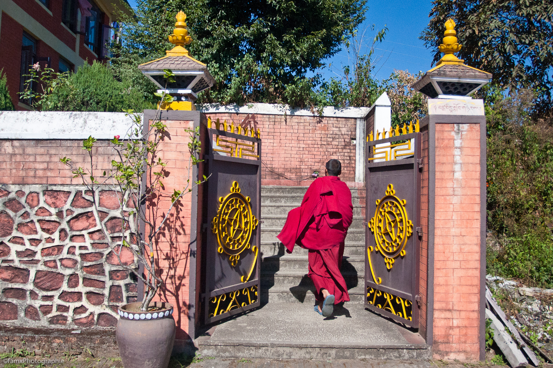 Namo Buddha, Népal, Personnage, Temple (Famx40dd11_6938)