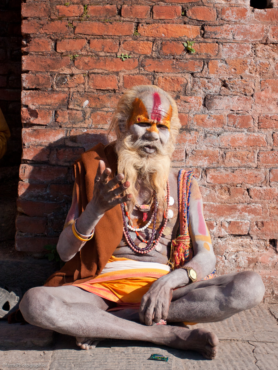 Népal, Pashupatinath, Personnage (Famx40dd11_7157)