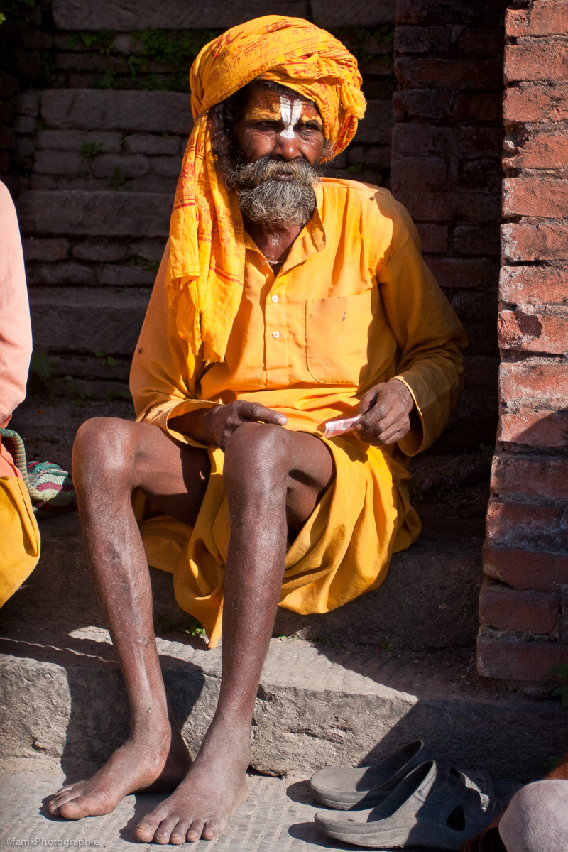 Népal, Pashupatinath, Personnage (Famx40dd11_7158)