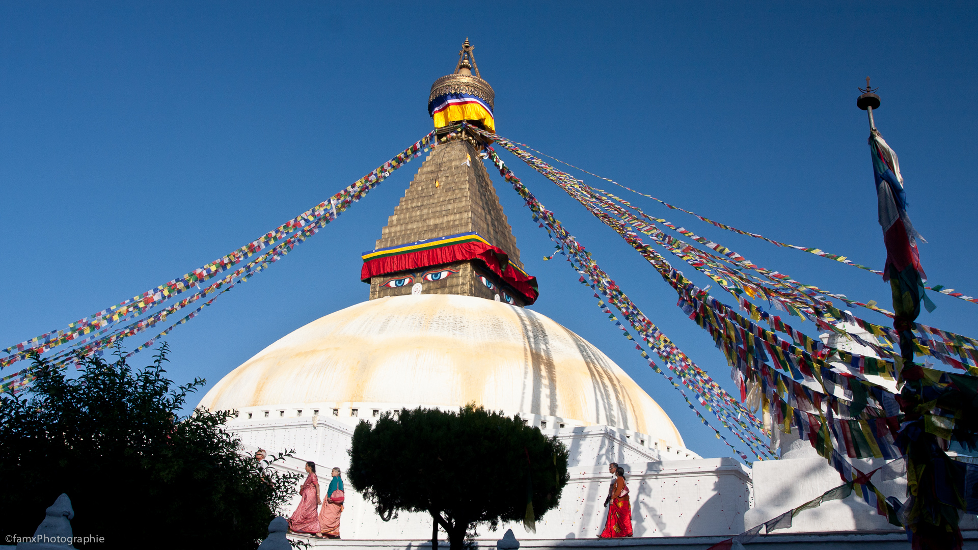 Népal, Personnage, Stupa de Bodnath, Temple (Famx40dd11_7186)