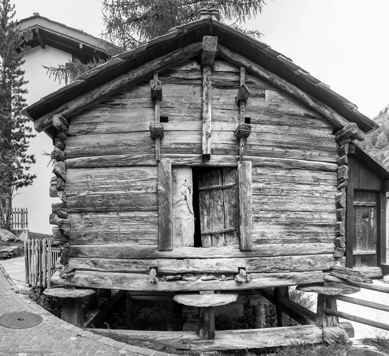 Alpes, Noir & blanc, Suisse, Valais (Famx7d19_32293-5)