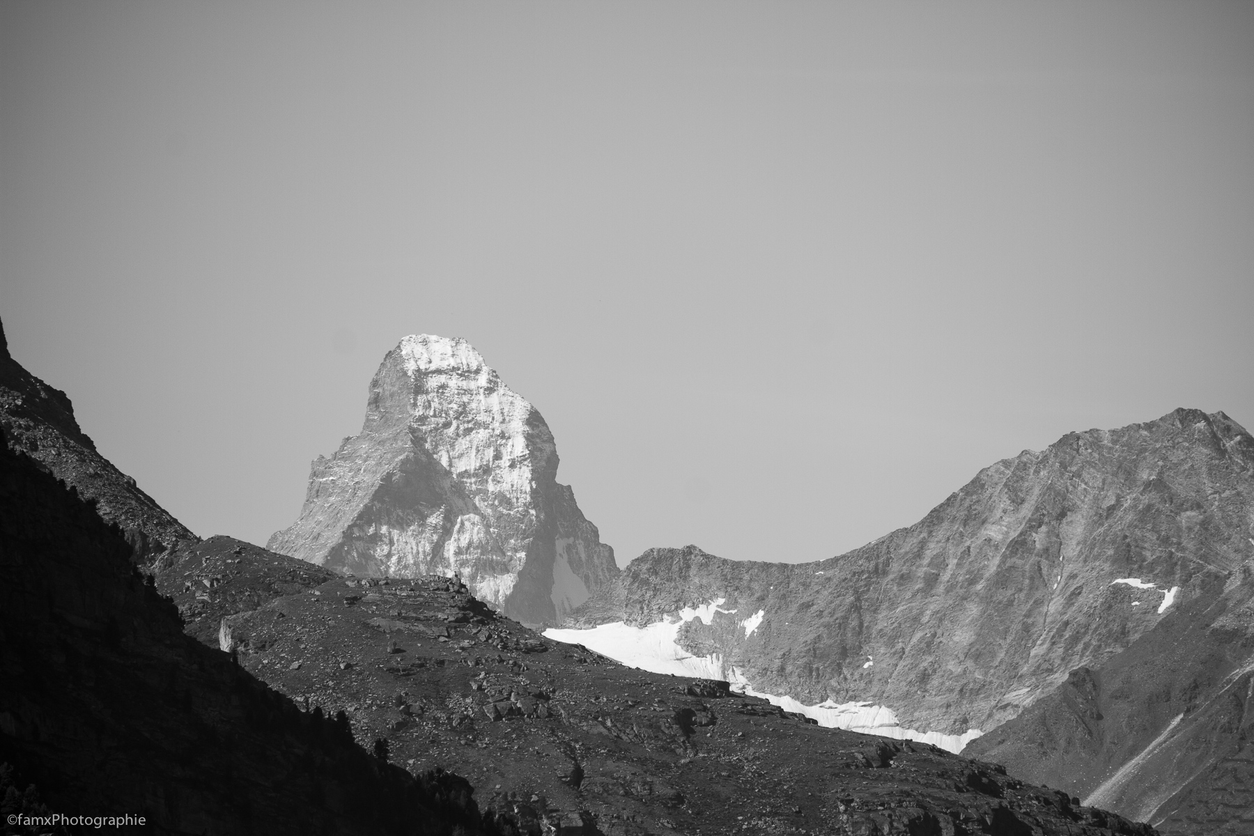 Alpes, Noir & blanc, Suisse, Valais (Famx7dd19_7728)