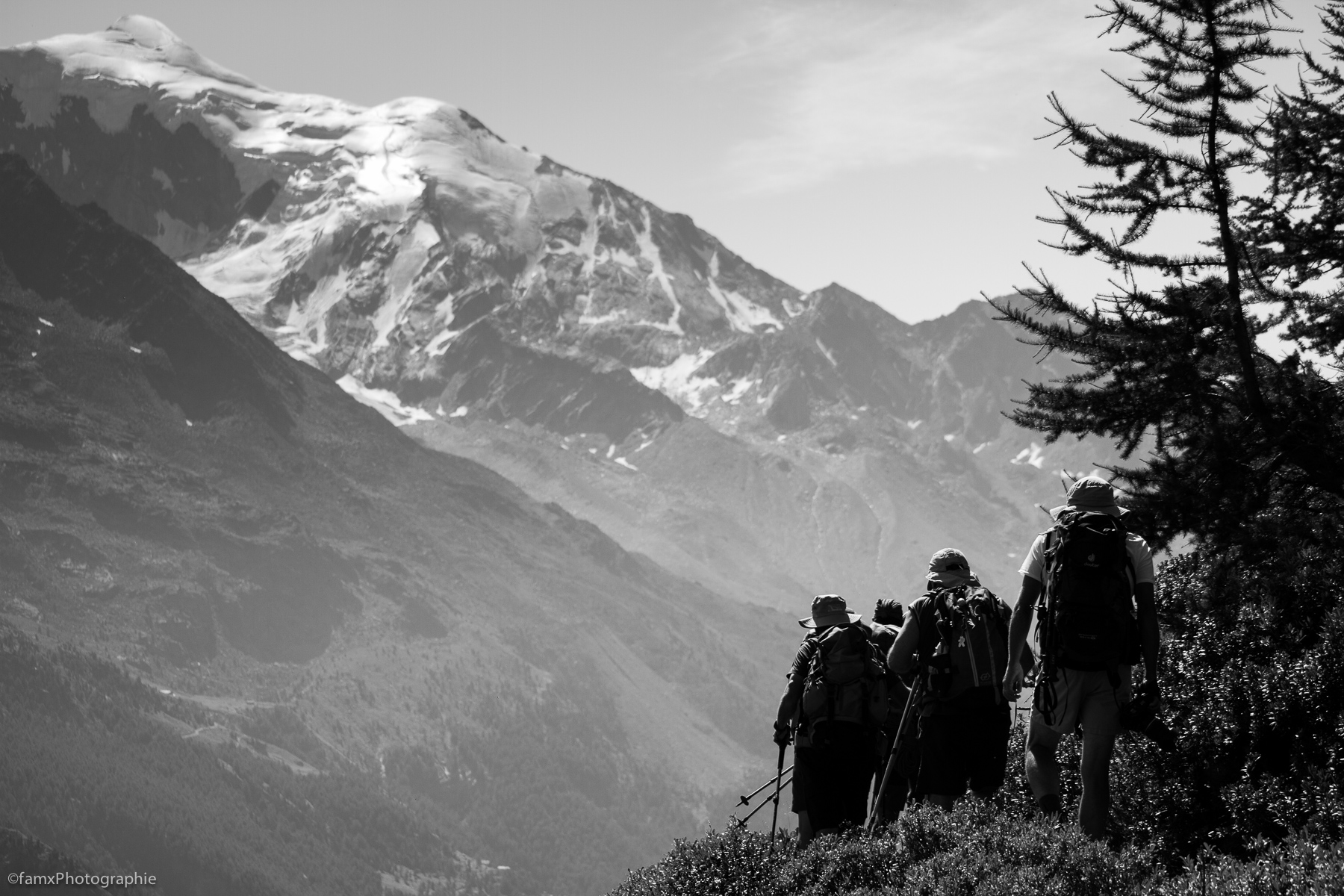 Alpes, Noir & blanc, Personnage, Suisse, Valais (Famx7dd19_7736)
