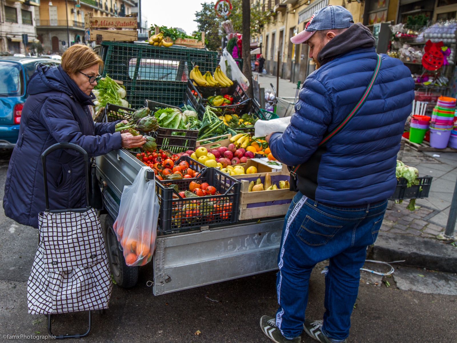Italie, Marché, Naples, Personnage (Famx7d19_32678)