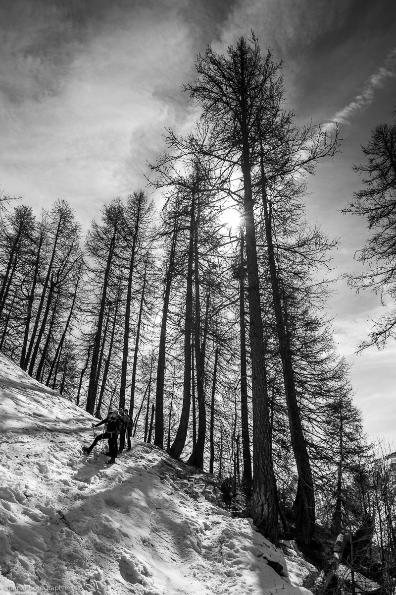 France, Massif des Ecrins, Noir & blanc, Personnage (Famx7dII22_0362)