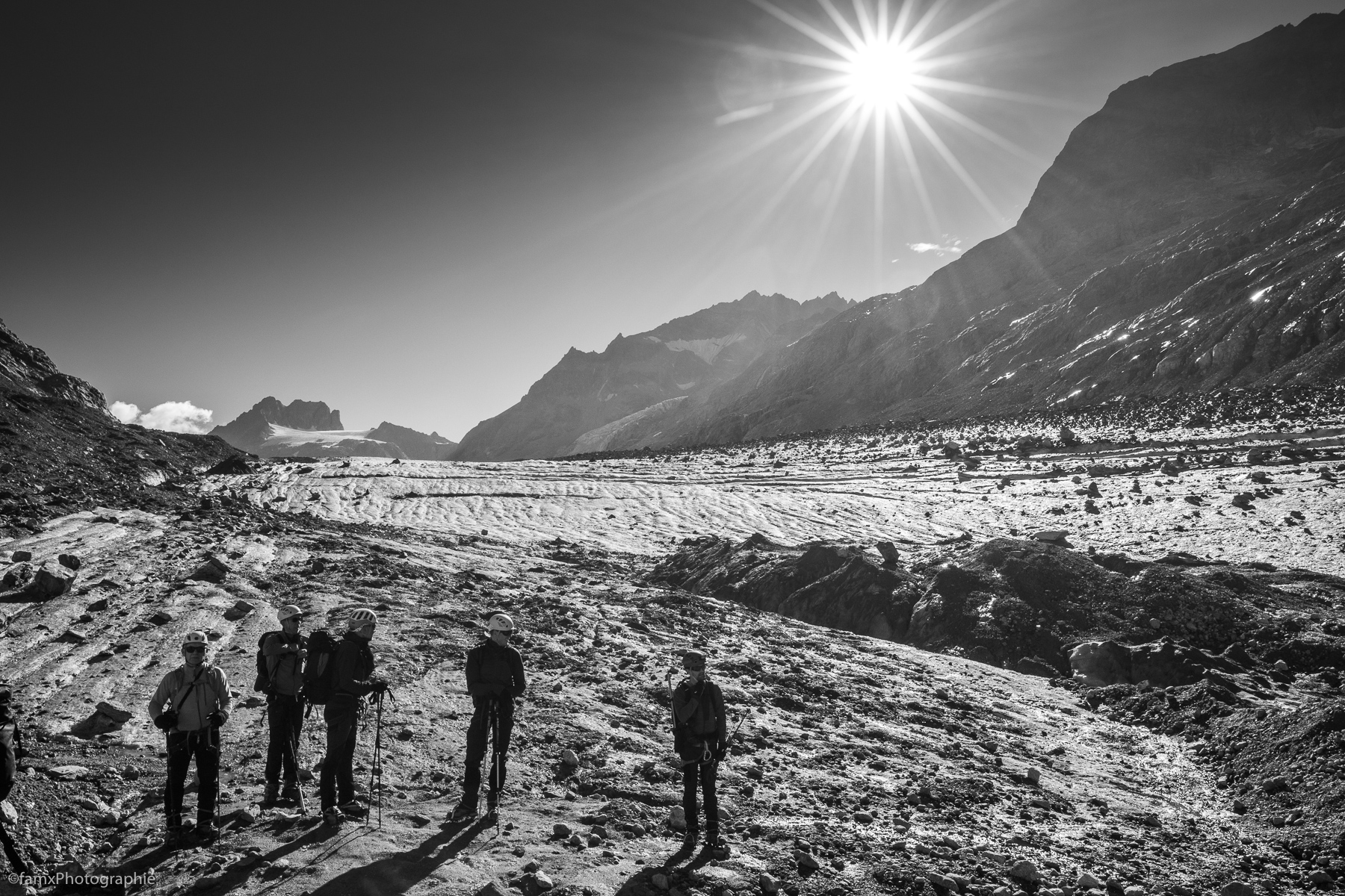 Alpes, Alpiniste, Noir & blanc, Suisse, Valais (Famx7dII22_1121)