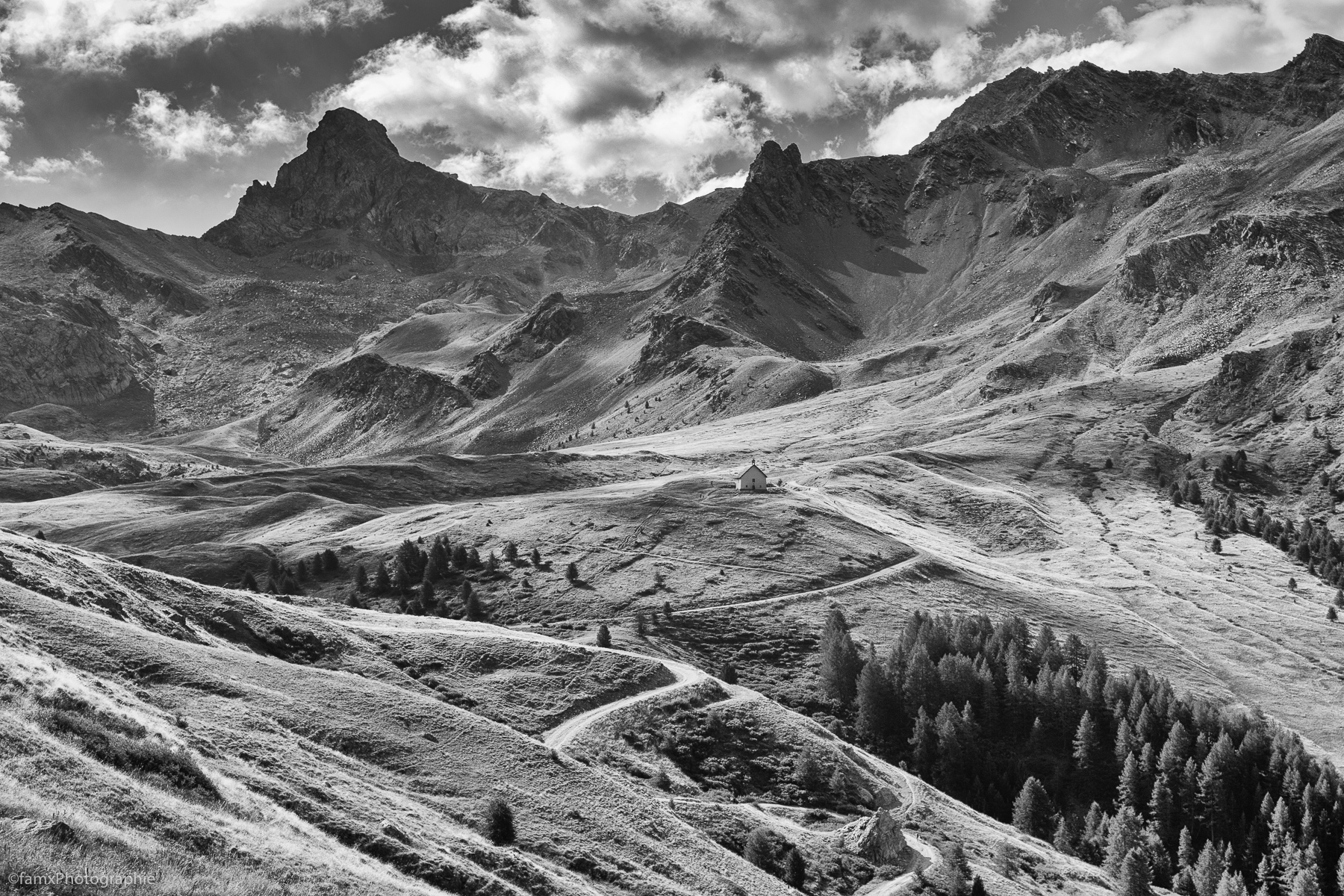 France, Massif du Queyras, Noir & blanc (Famx7dII22_2307)