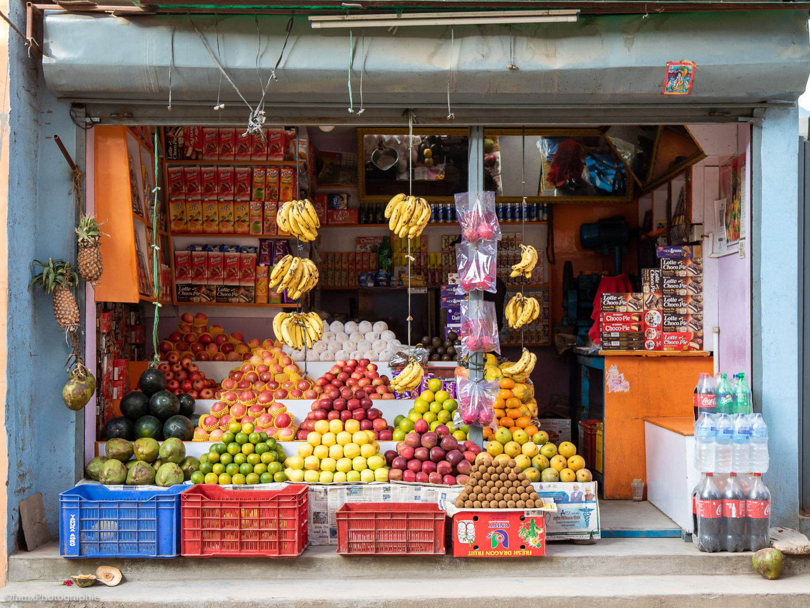 Katmandou, Marché, Népal (Famx7dII23_9939)